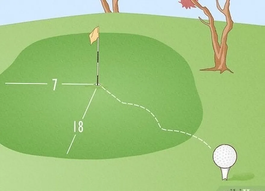 Use o pino's location to plan your tee shot.