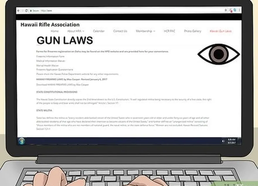 Etapa 1 Pesquise seu estado's gun laws online before purchasing a gun.