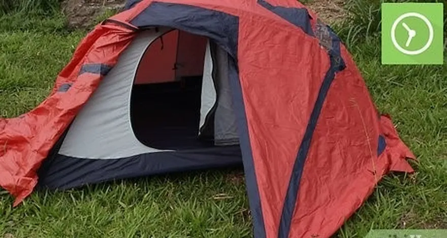 Passo 1 Deixe a tenda secar ao sol antes de a embalar.