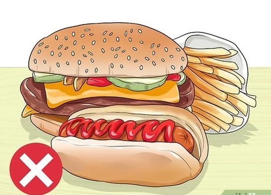 Passo 2 Corte nos alimentos processados.