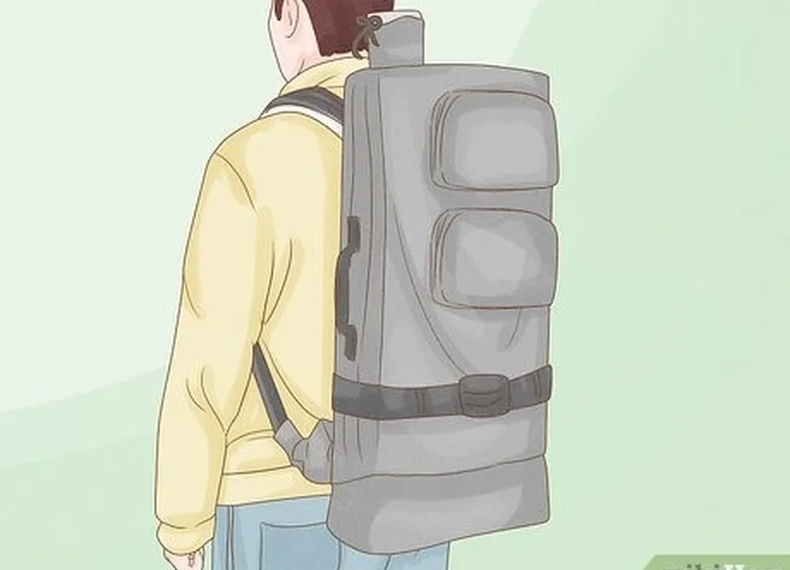 Etapa 4 Use uma mochila para arco e flecha se quiser mais portabilidade.