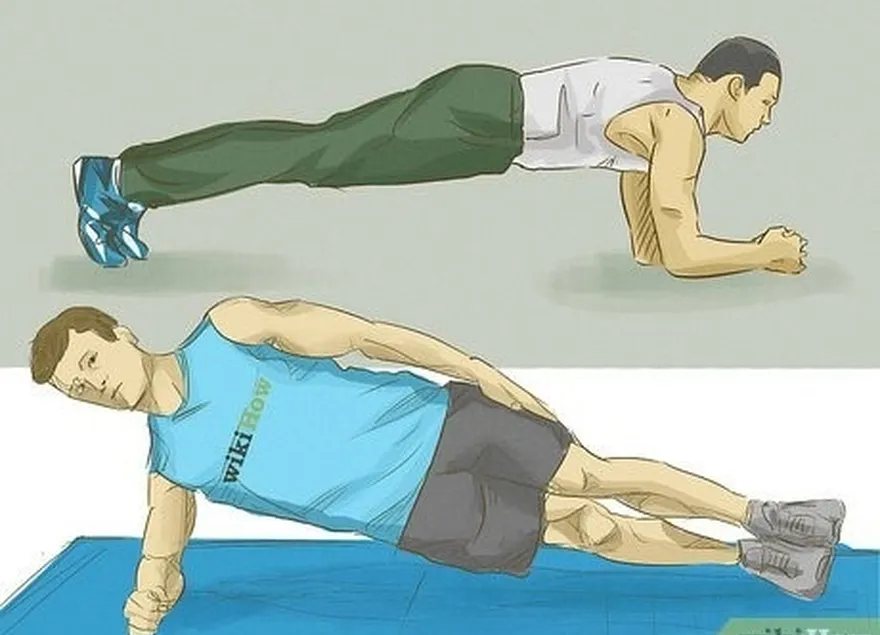 etapa 5 faça pranchas para um treino completo do core.