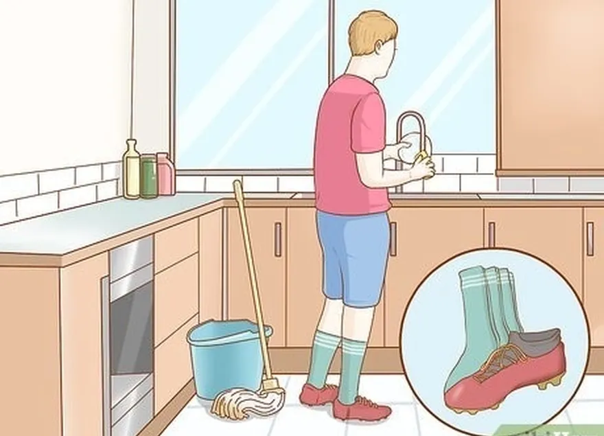 Etapa 1 Use suas botas em casa para amaciá-las naturalmente.