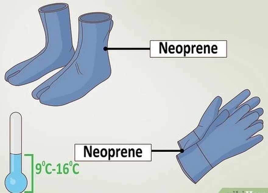 Etapa 5 Use luvas e meias para maior proteção em águas mais frias.