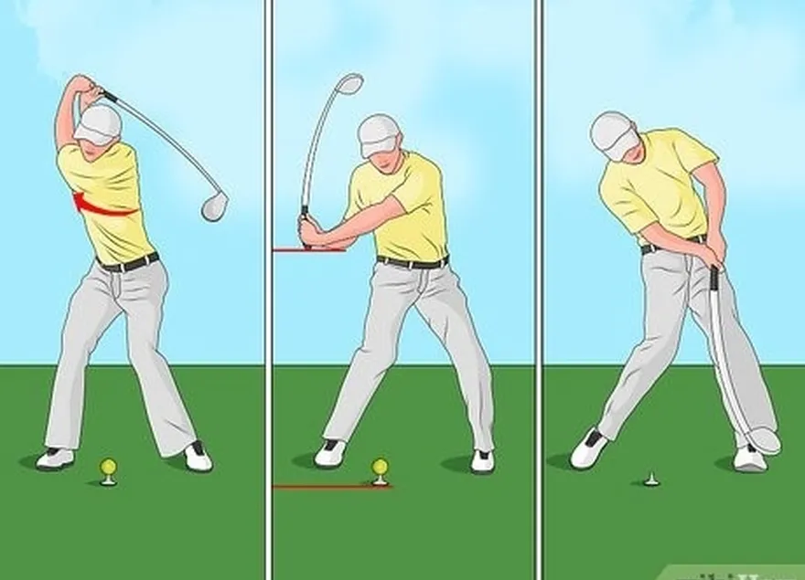 Etapa 1 Inicie seu backswing.