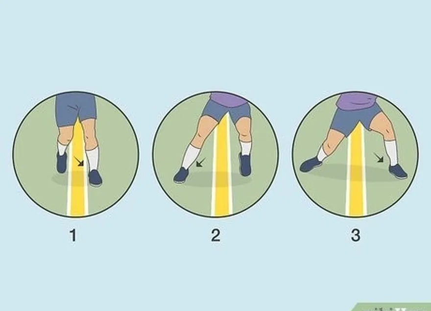 Pratique o 'juking' a cada 3 passos para melhorar seu trabalho de pés.