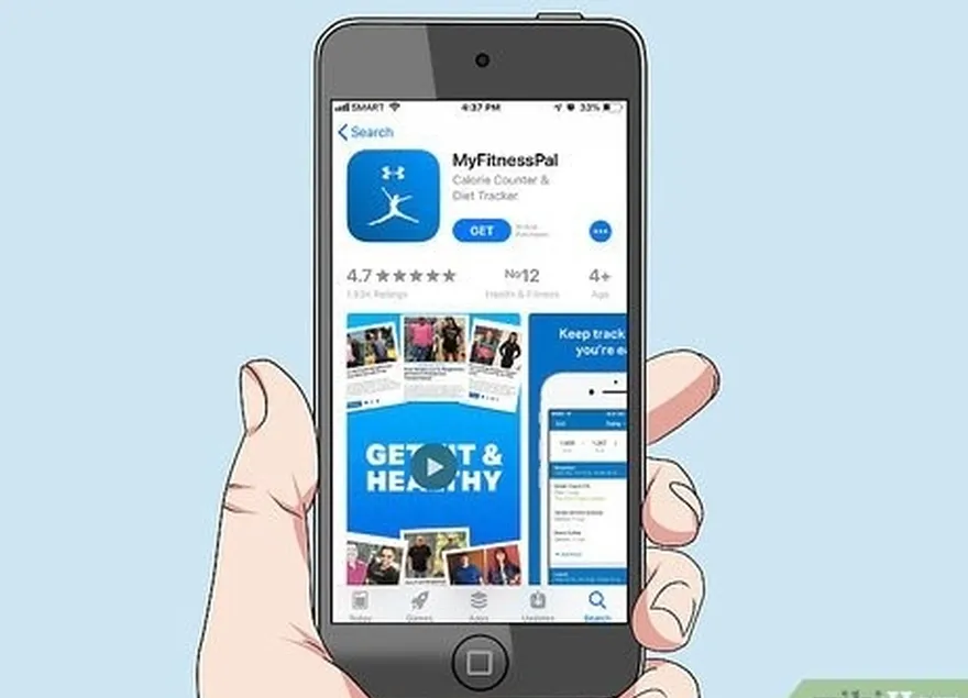 Etapa 4 Use um aplicativo de condicionamento físico para se responsabilizar por suas metas.