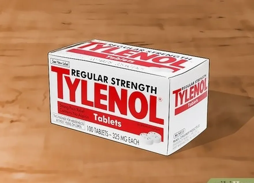 Etapa 5 Alivie os sintomas leves de dor e inchaço com AINEs ou acetaminofeno (Tylenol).