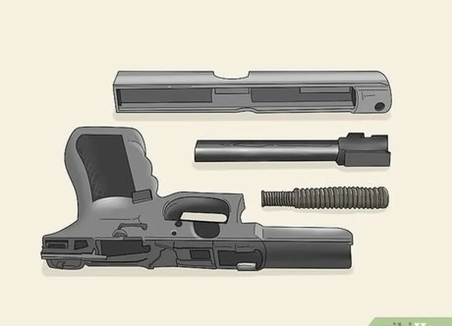 Etapa 1 Descarregue a arma de fogo para remover quaisquer balas que ainda estejam em seu interior.