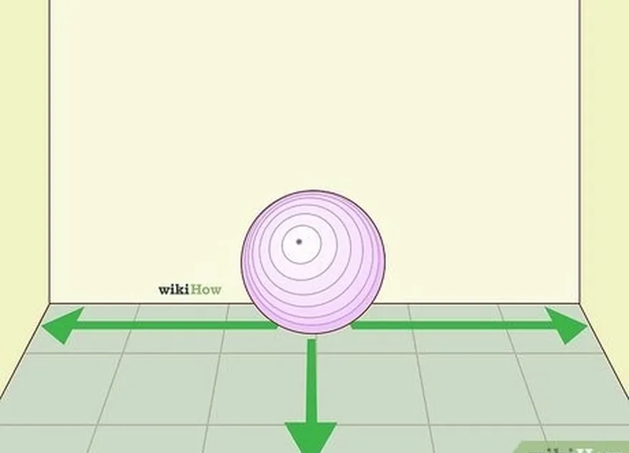 Passo 3 Utilize a sua bola de exercício numa área aberta.