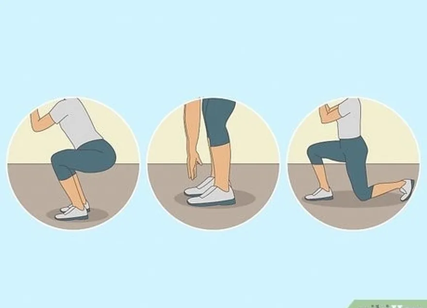 Etapa 1 Faça um aquecimento com agachamentos, toques com os dedos dos pés e lunges antes de jogar.