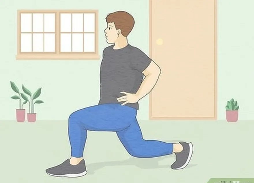 Etapa 5 Trabalhe as pernas e o bumbum com lunges.