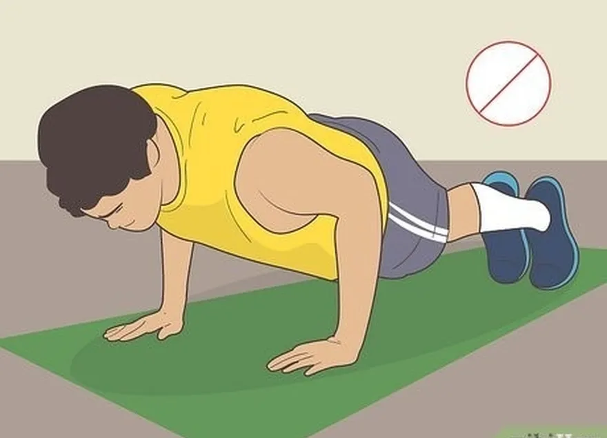 Não, você deve't do push-ups.